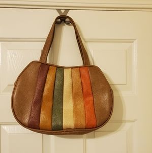 Vintage bag. Multicolor. Medium size